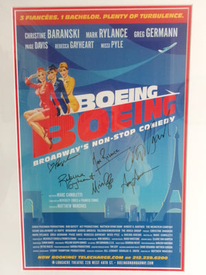 Boeing Boeing Poster (2008 Broadway Revival Cast) - Signed by Christine Baranski, Mark Rylance and others