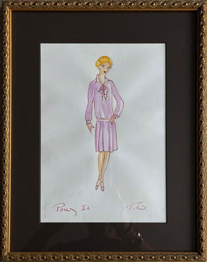 "The Boyfriend" - Polly - Original Costume Sketch by Tony Walton