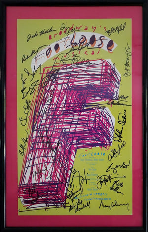 Signed Poster - Broadway's FOOTLOOSE Musical - Autographed by Broadway cast