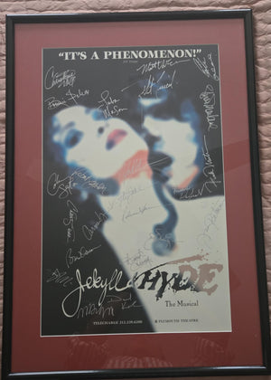 Signed Poster - Broadway's Jekyll & Hyde - Autographed by Broadway cast