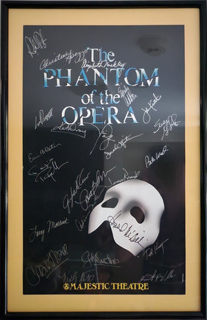 Signed Poster - The Phantom of the Opera - Autographed by cast