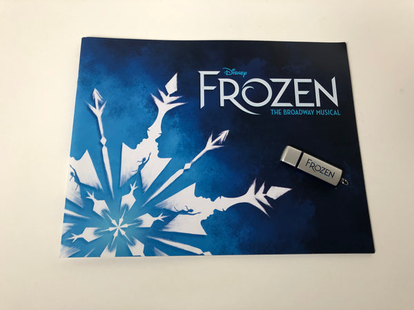 "Frozen" Show Booklet & USB Drive With The Original Broadway Cast Reco ...